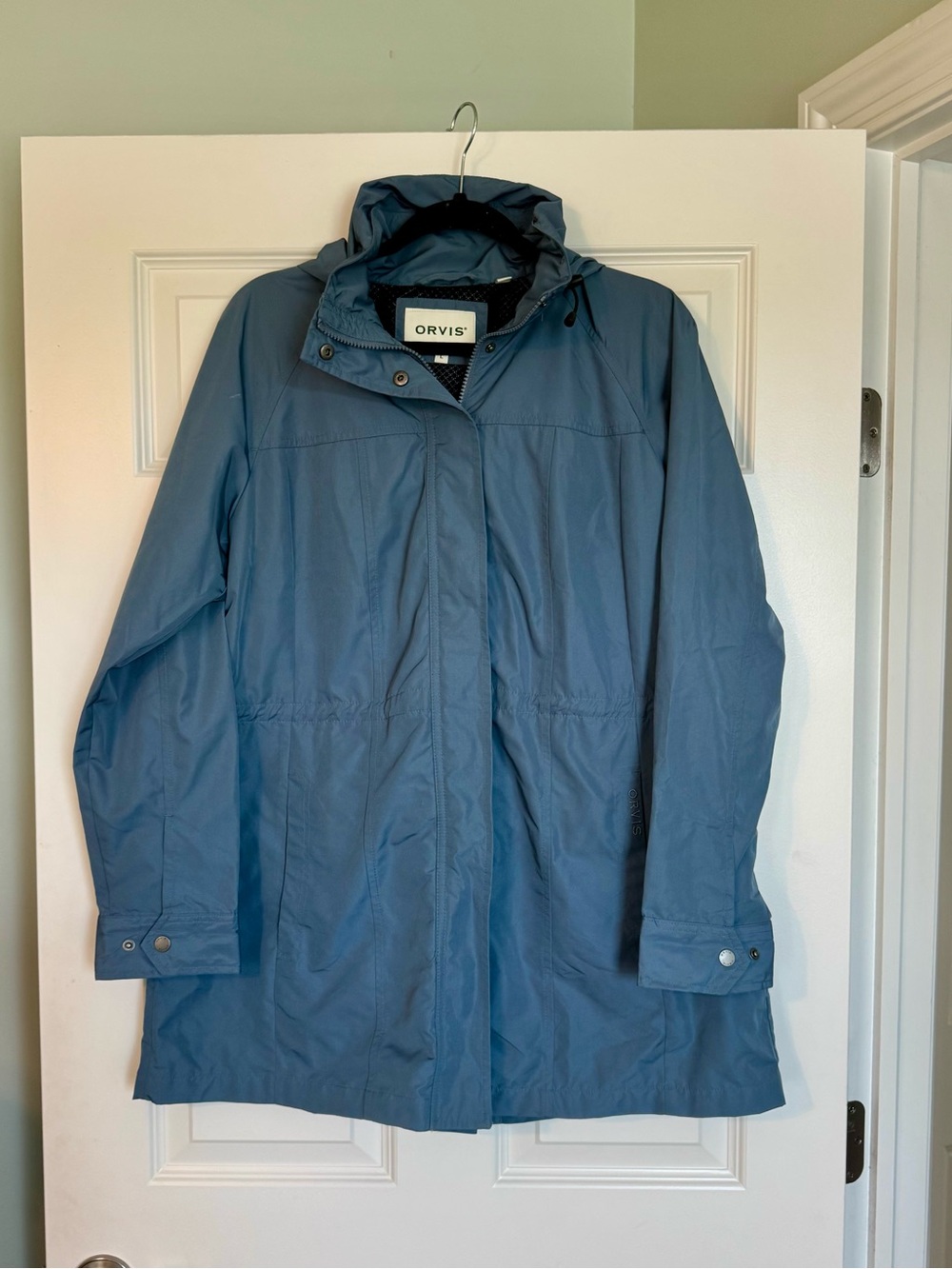 Orvis Hooded Rain Jacket Blue L